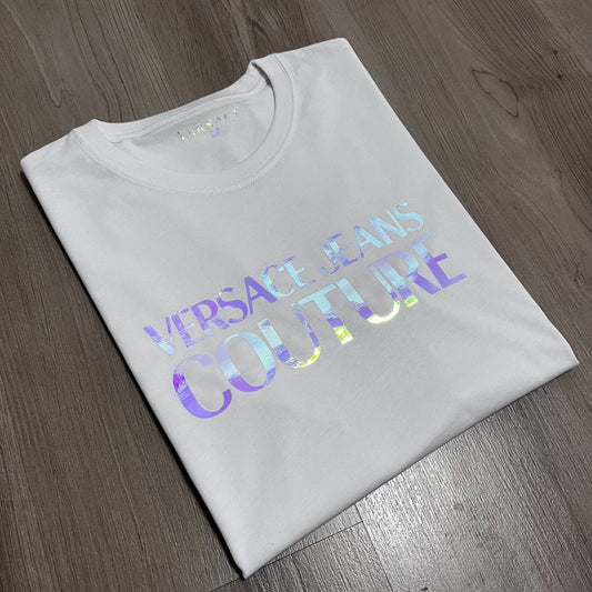 Camiseta versac multicolor blanca