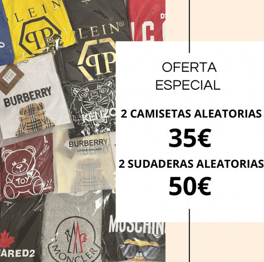 2 CAMISETAS O 2 SUDADERAS